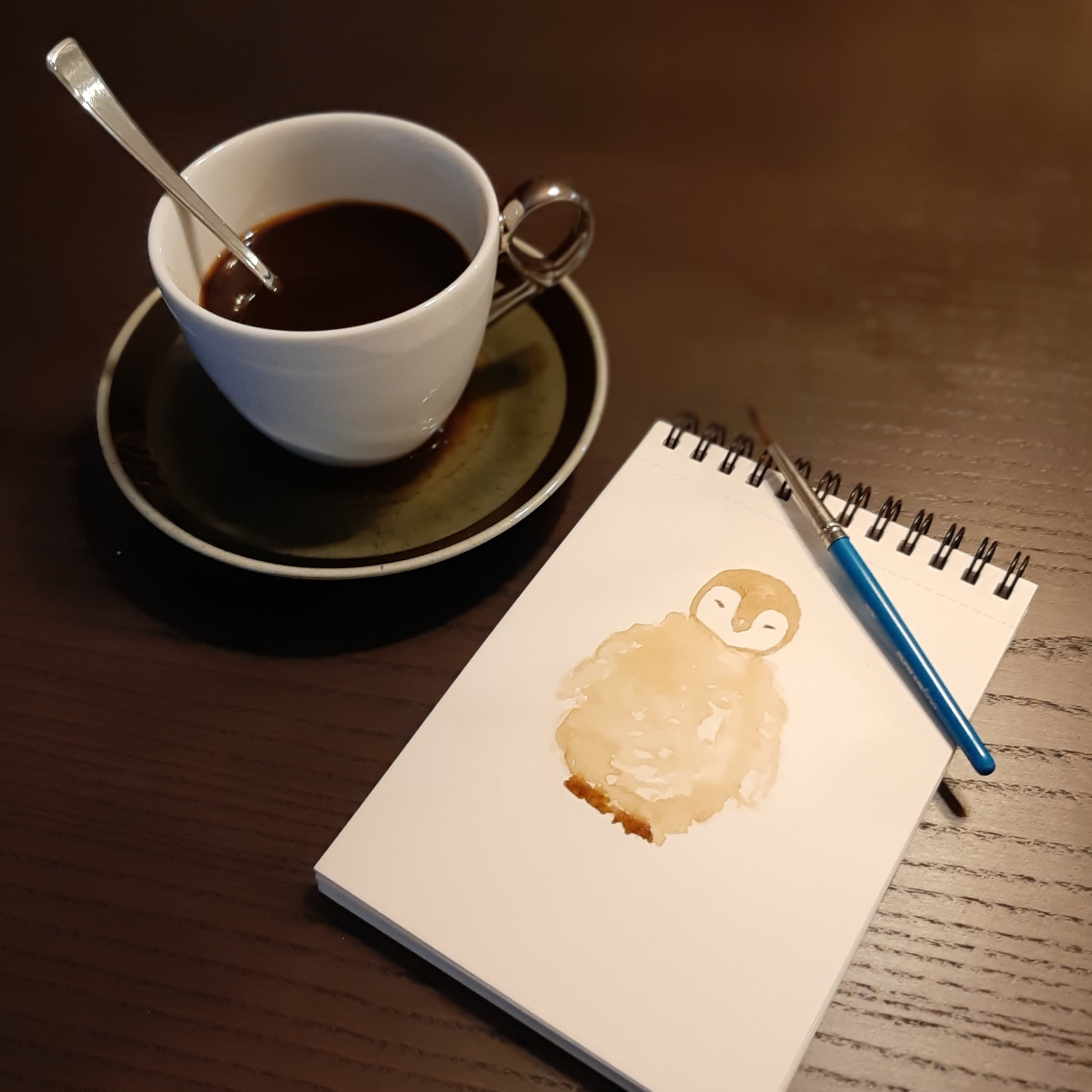 malt kaffe-pingvin